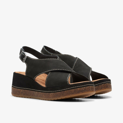 Clarks Women Kassanda Step Black Nubuck