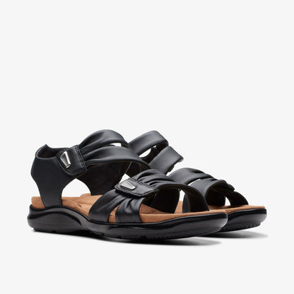 Clarks Women Kitly Ave Black Leather