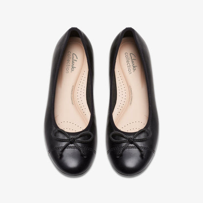 Clarks Women Loreleigh Rae Black Leather