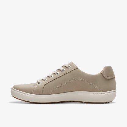 Clarks Women Nalle Lace Stone Nubuck