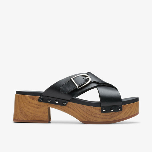 Clarks Women Sivanne Walk Black Leather
