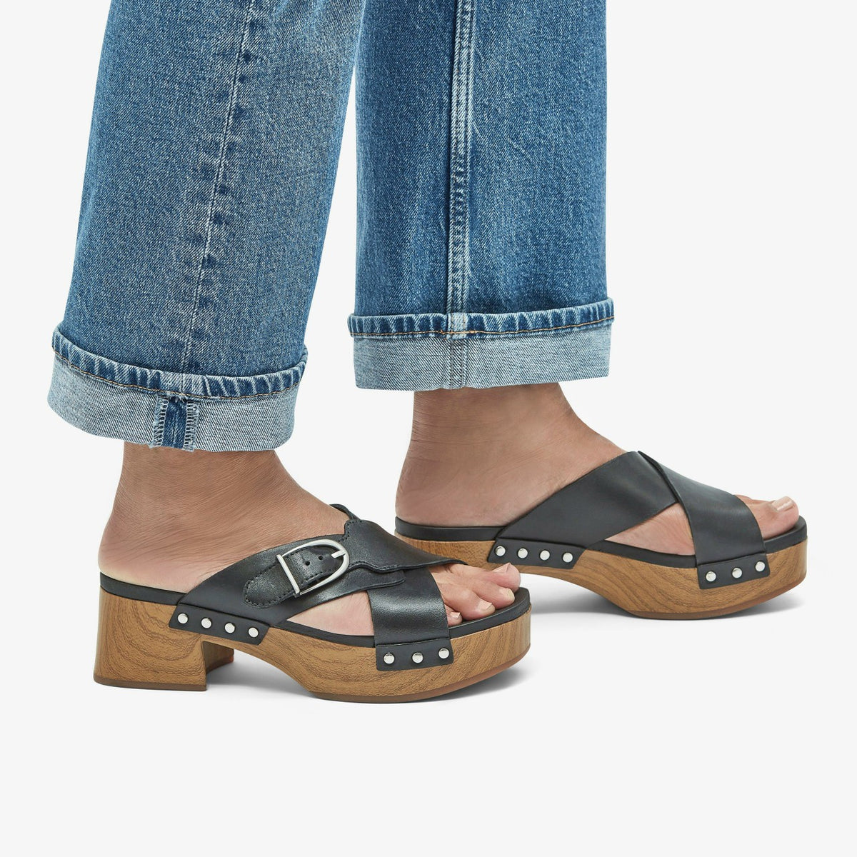 Clarks Women Sivanne Walk Black Leather