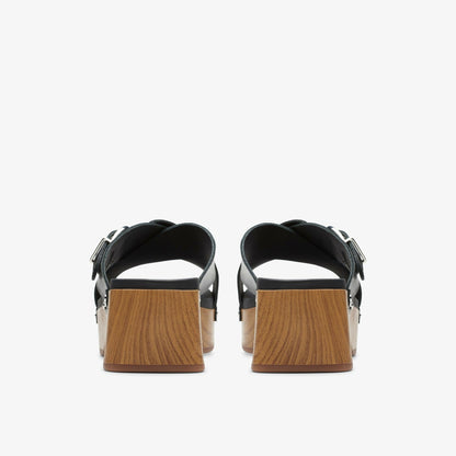 Clarks Women Sivanne Walk Black Leather