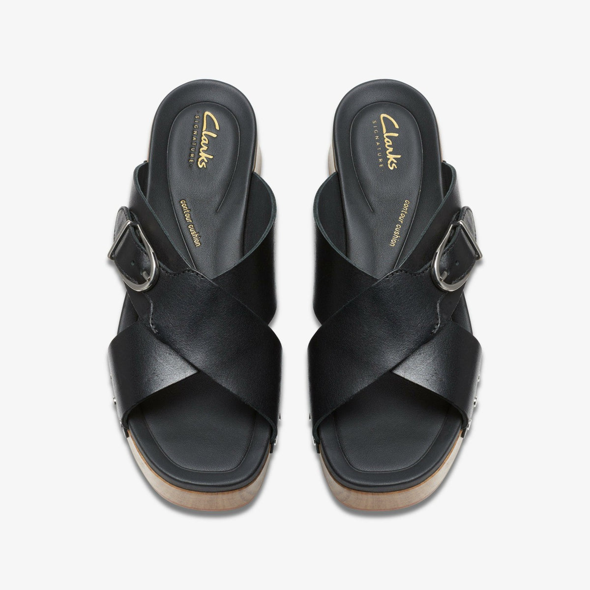 Clarks Women Sivanne Walk Black Leather
