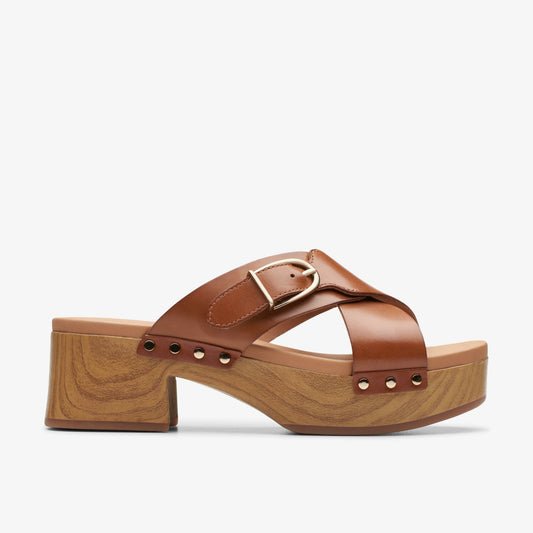 Clarks Women Sivanne Walk Tan Leather