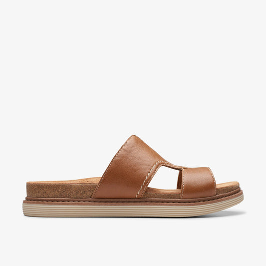 Clarks Women Arwell Walk Tan Leather