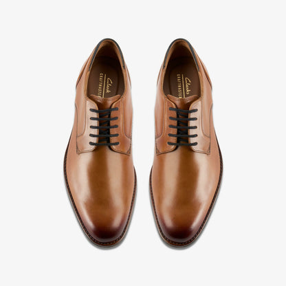 Clarks Men Craft Arlo Lace Tan Leather