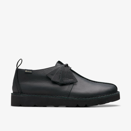 Clarks Men Desert Trek GORE-TEX Black Leather
