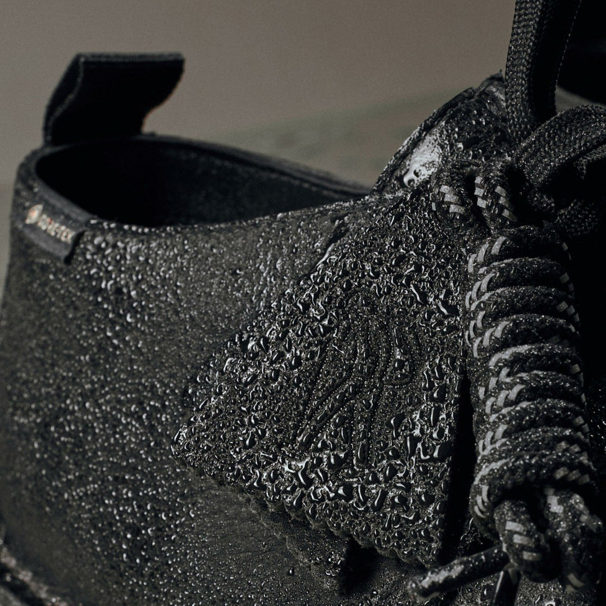 Clarks Men Desert Trek GORE-TEX Black Leather