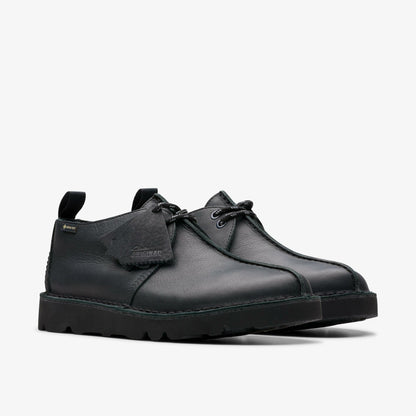 Clarks Men Desert Trek GORE-TEX Black Leather