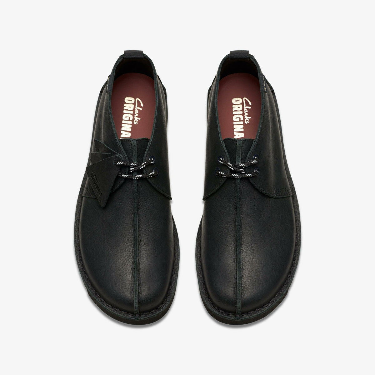 Clarks Men Desert Trek GORE-TEX Black Leather