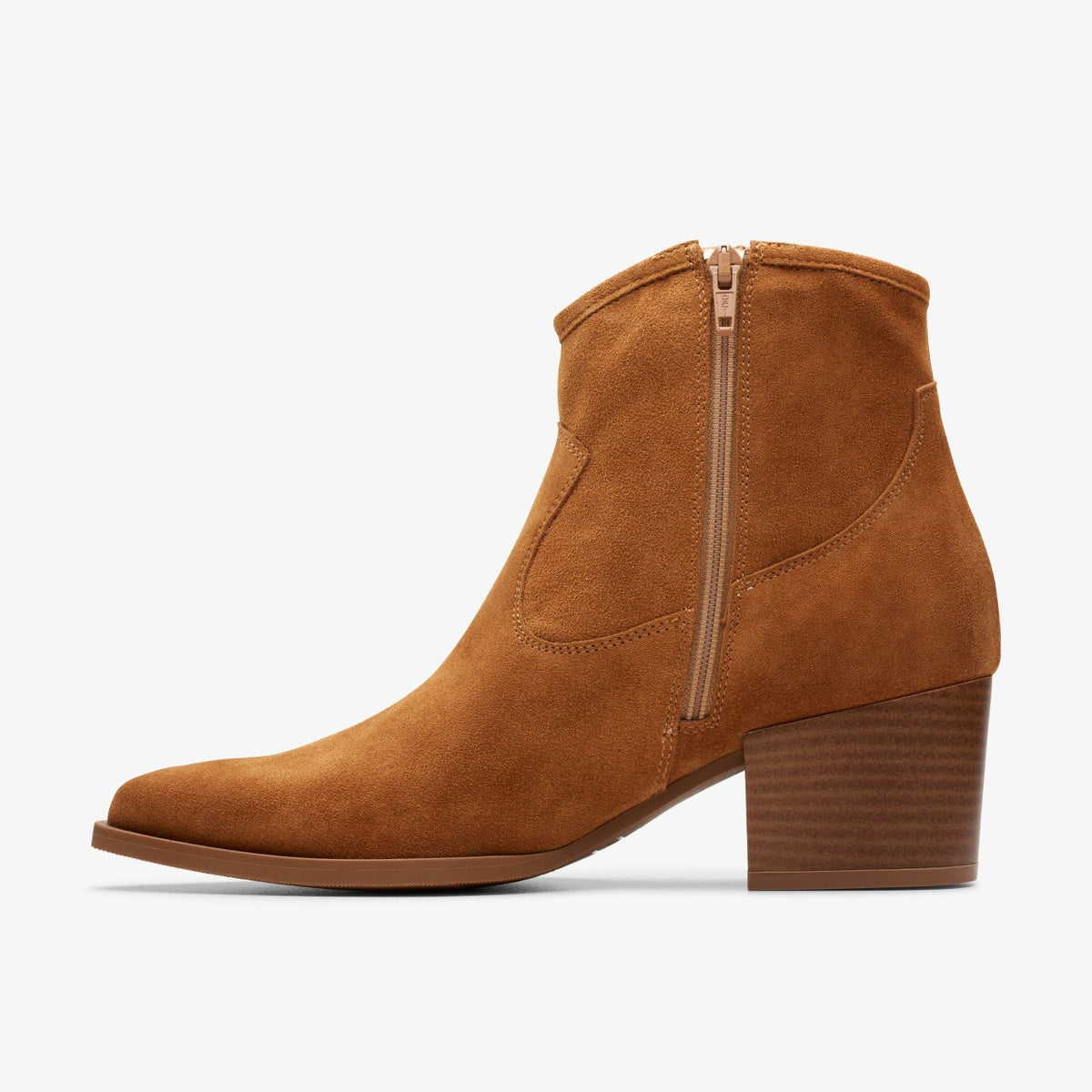 Clarks Women Elder Rae Tan Suede