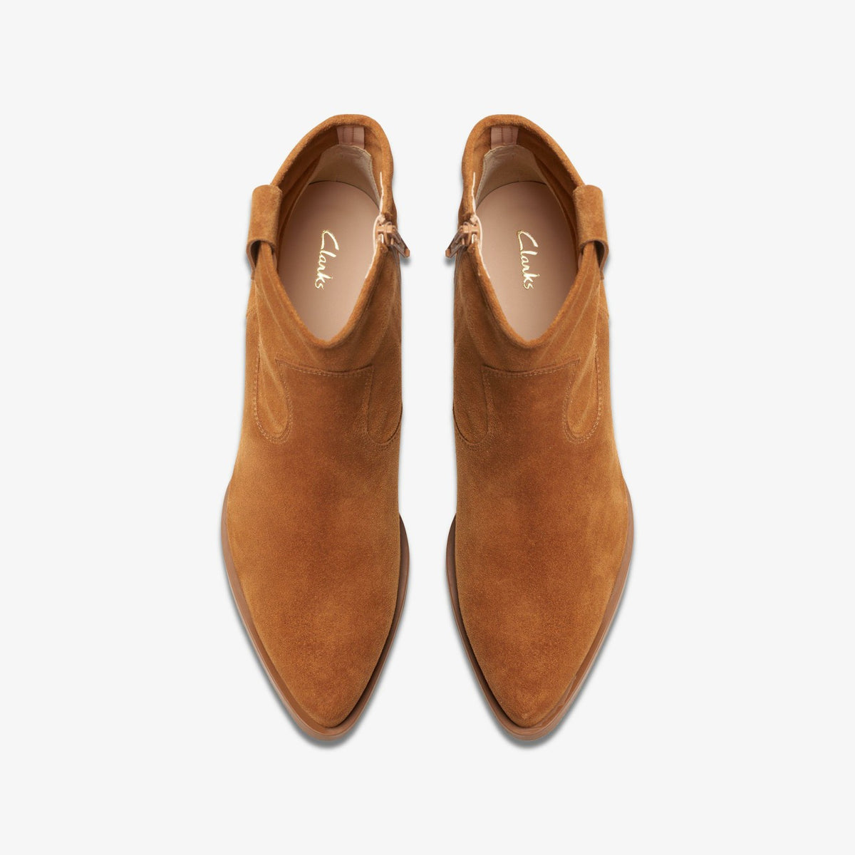 Clarks Women Elder Rae Tan Suede