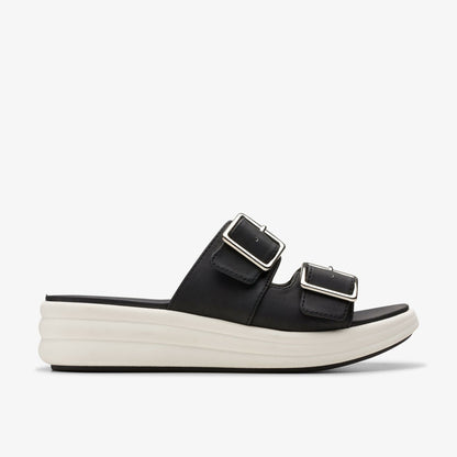 Clarks Women Drift Buckle Black