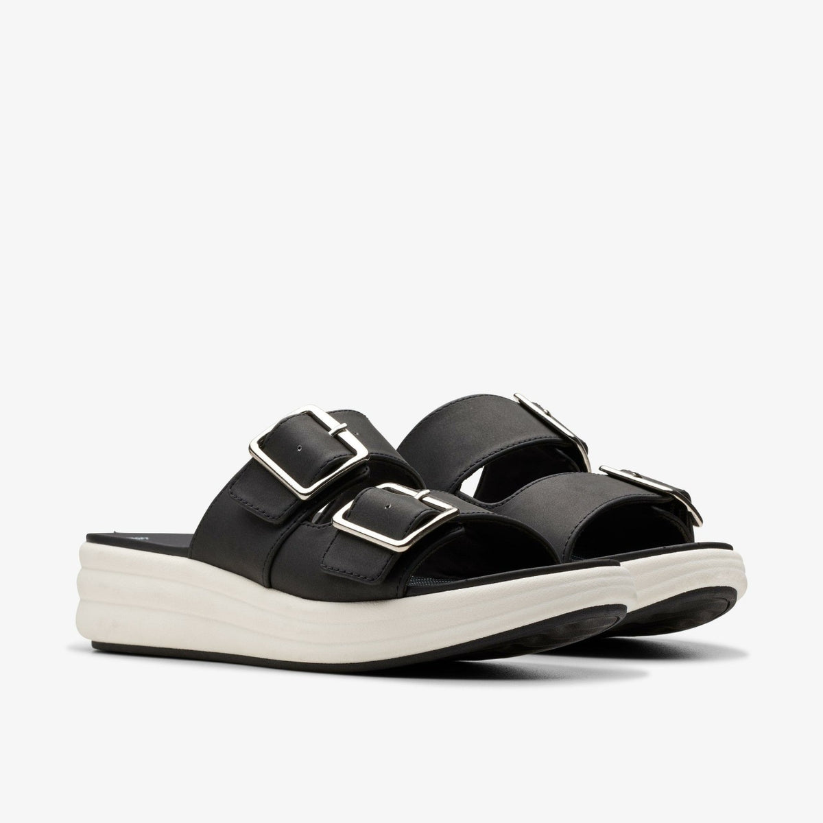 Clarks Women Drift Buckle Black