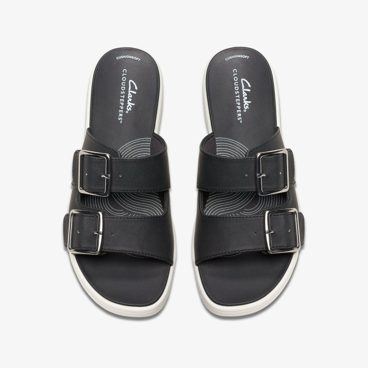 Clarks Women Drift Buckle Black