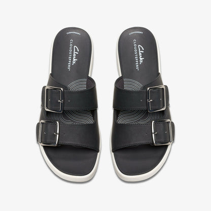 Clarks Women Drift Buckle Black