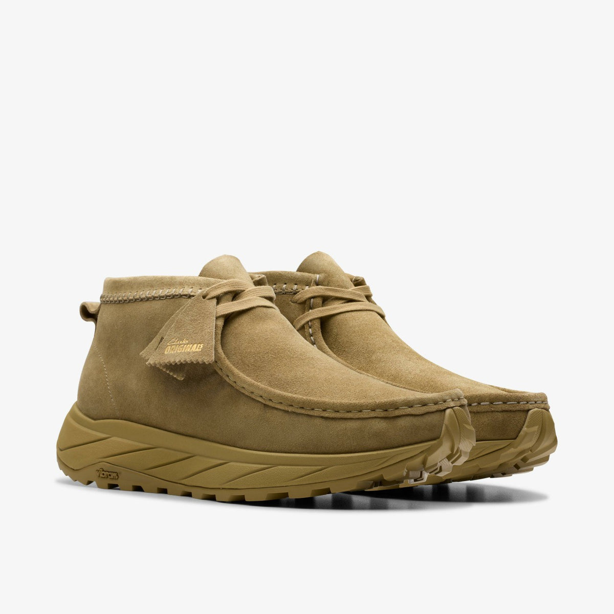Clarks Men Wallabee Eden Dark Sand Suede