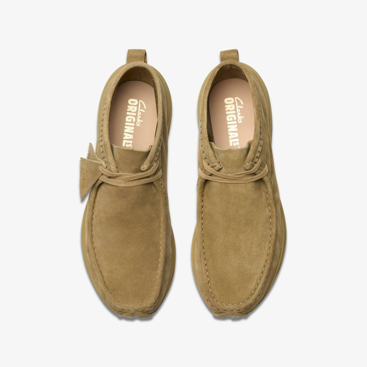 Clarks Men Wallabee Eden Dark Sand Suede