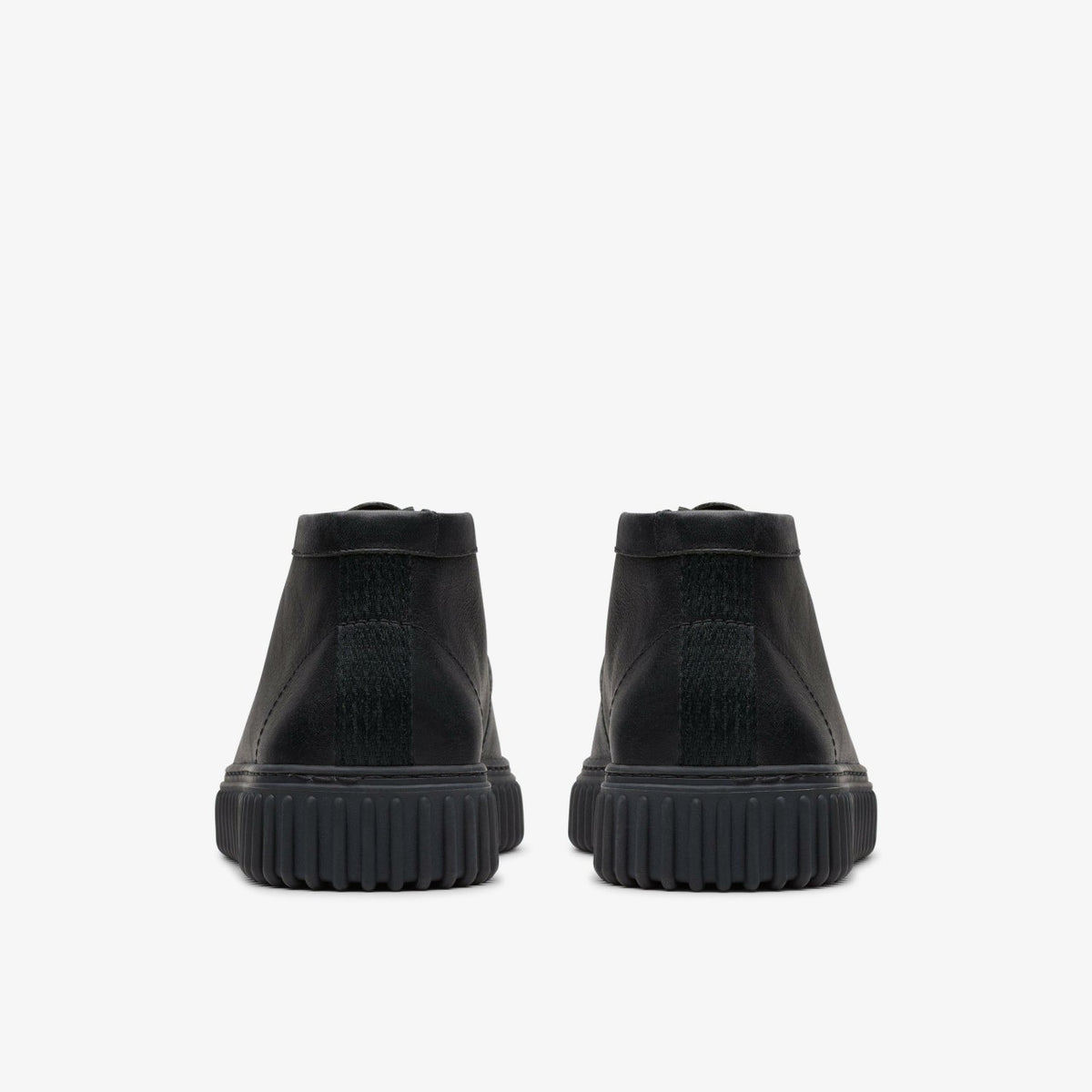 Clarks Men Torhill Hi Black Leather