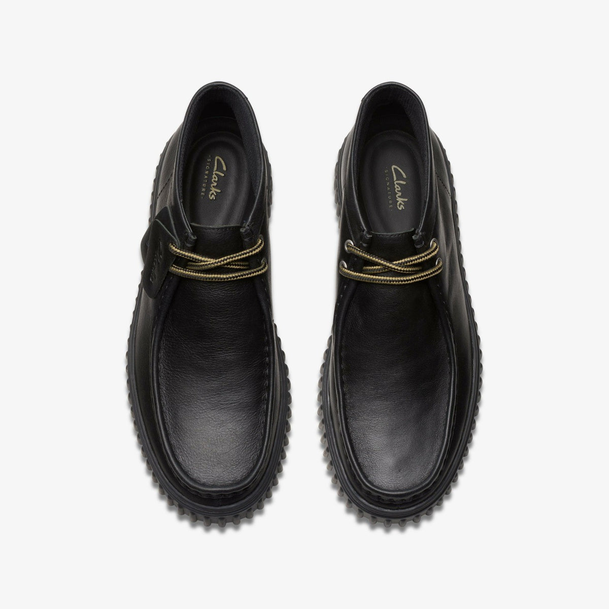 Clarks Men Torhill Hi Black Leather