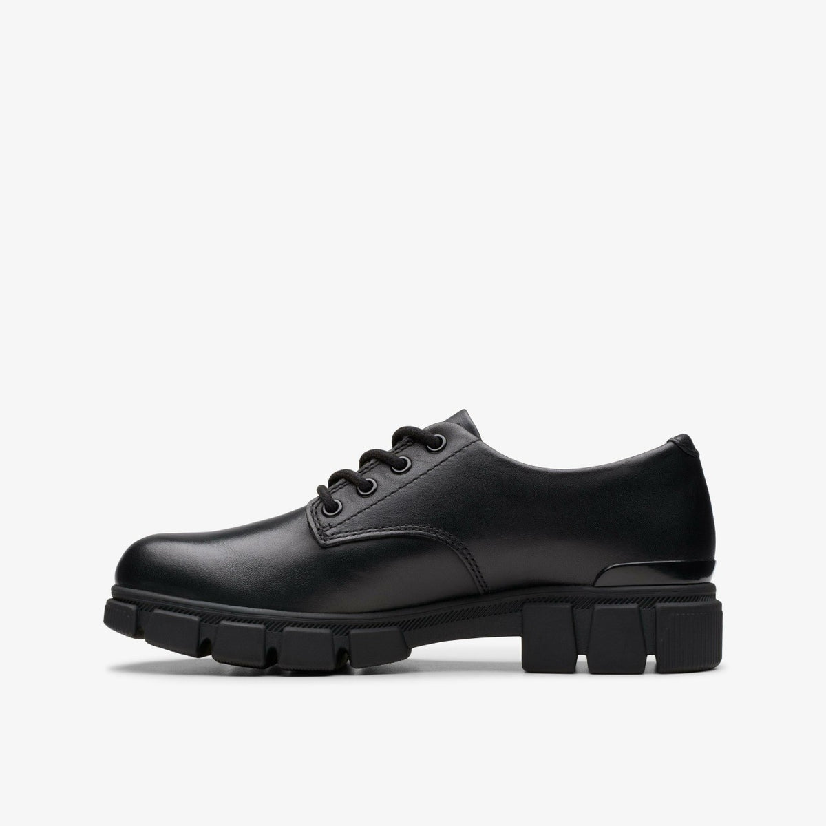 Clarks Kids Evyn Lace Kid Black Leather