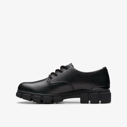 Clarks Kids Evyn Lace Kid Black Leather