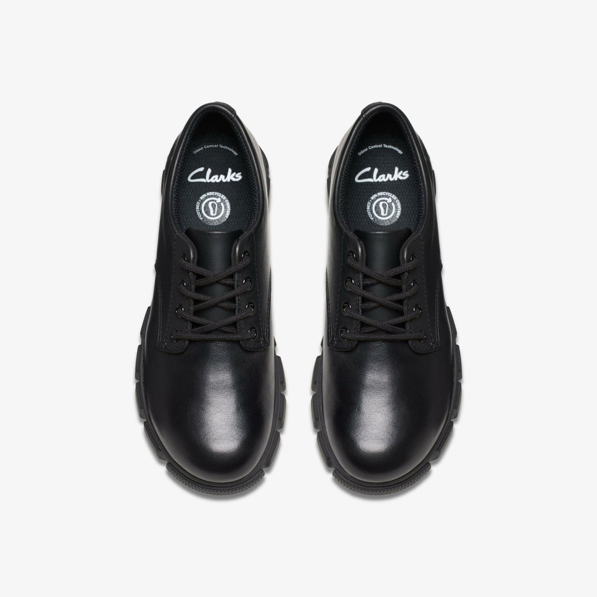 Clarks Kids Evyn Lace Kid Black Leather