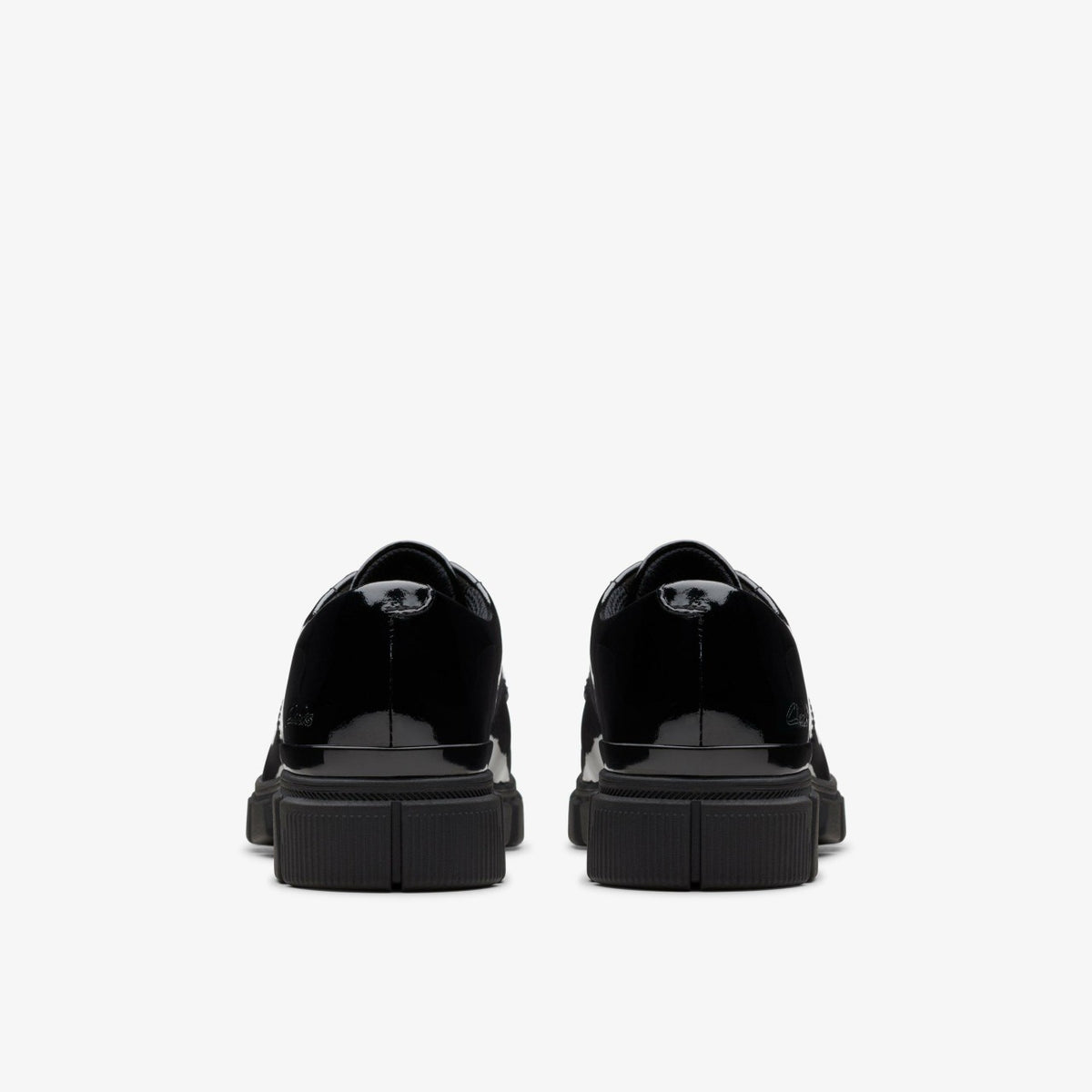 Clarks Kids Evyn Lace Kid Black Patent
