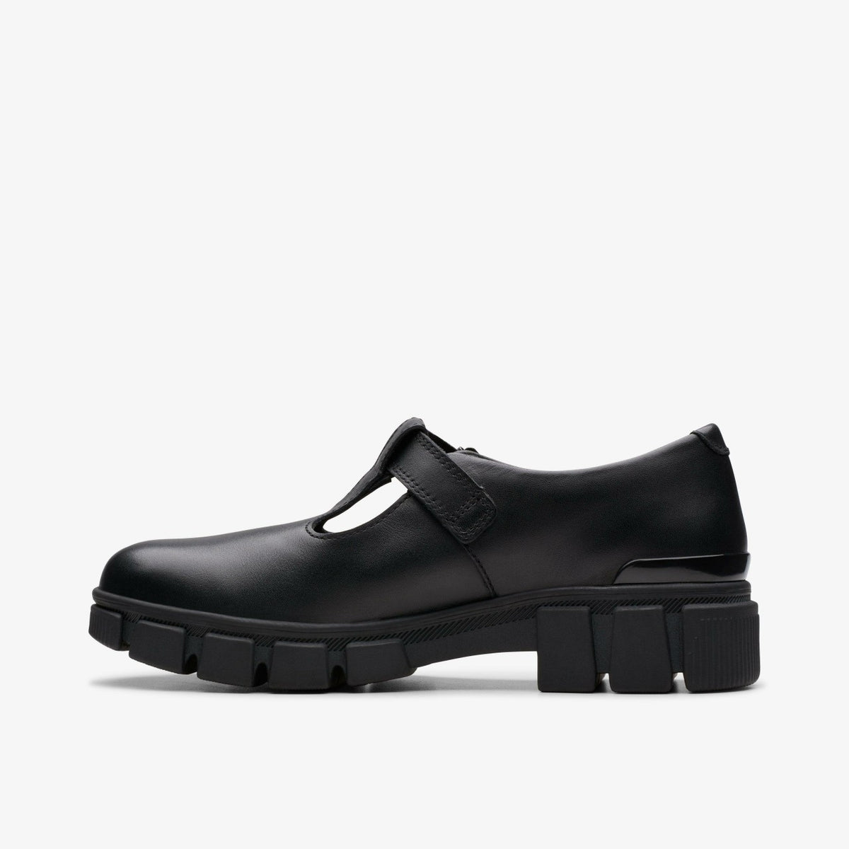 Clarks Kids Evyn Bar Youth Black Leather
