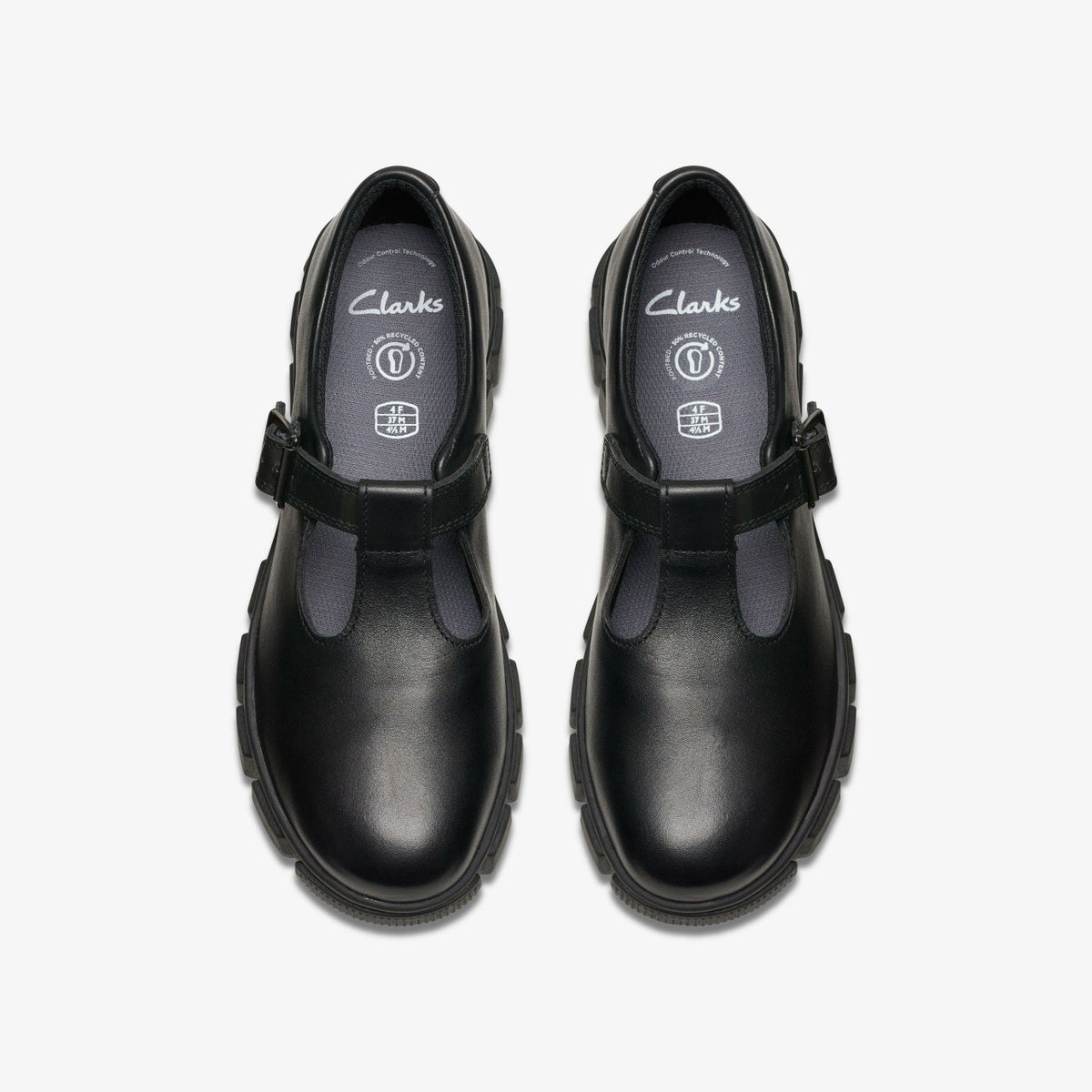 Clarks Kids Evyn Bar Youth Black Leather