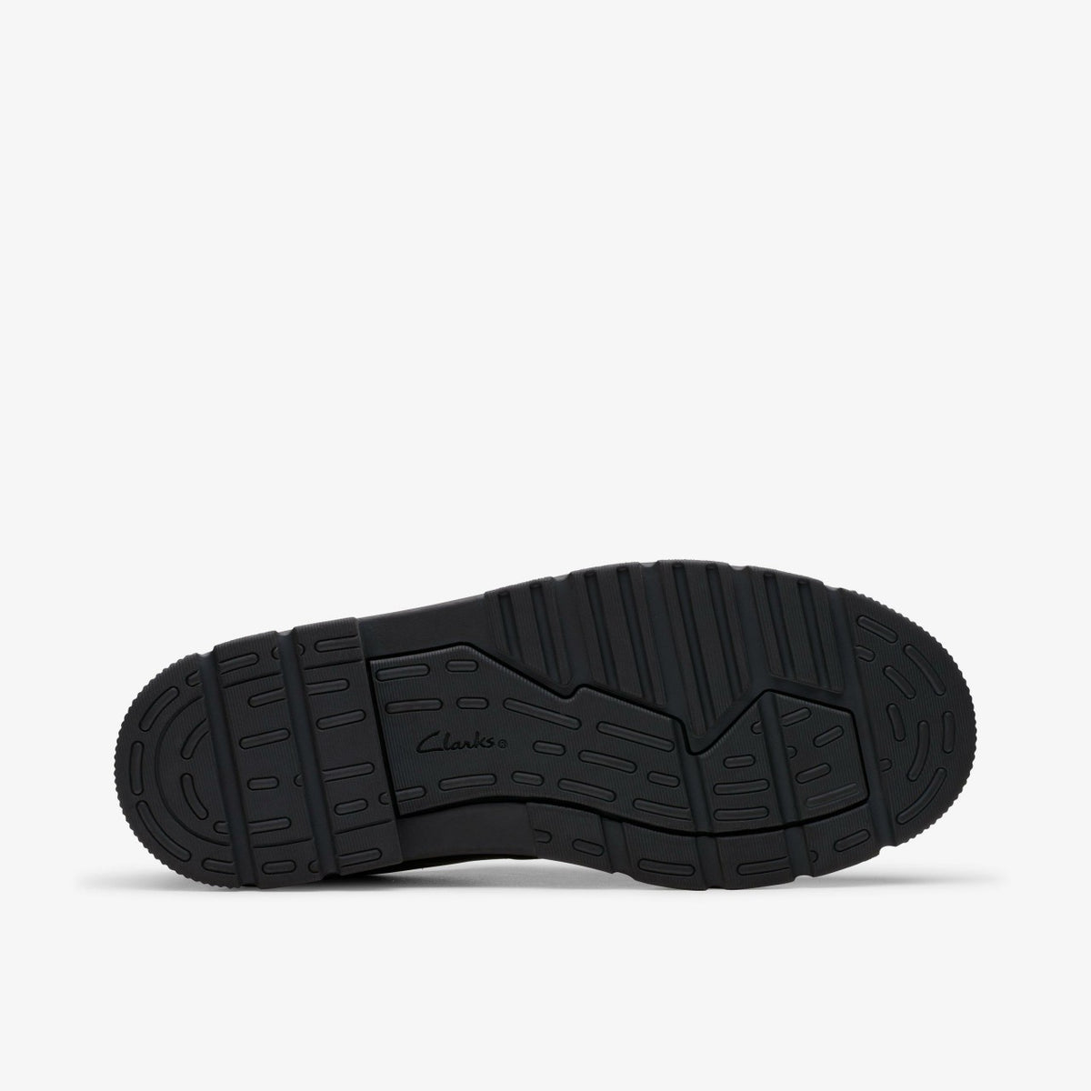 Clarks Kids Lorcam Loop Youth Black Leather