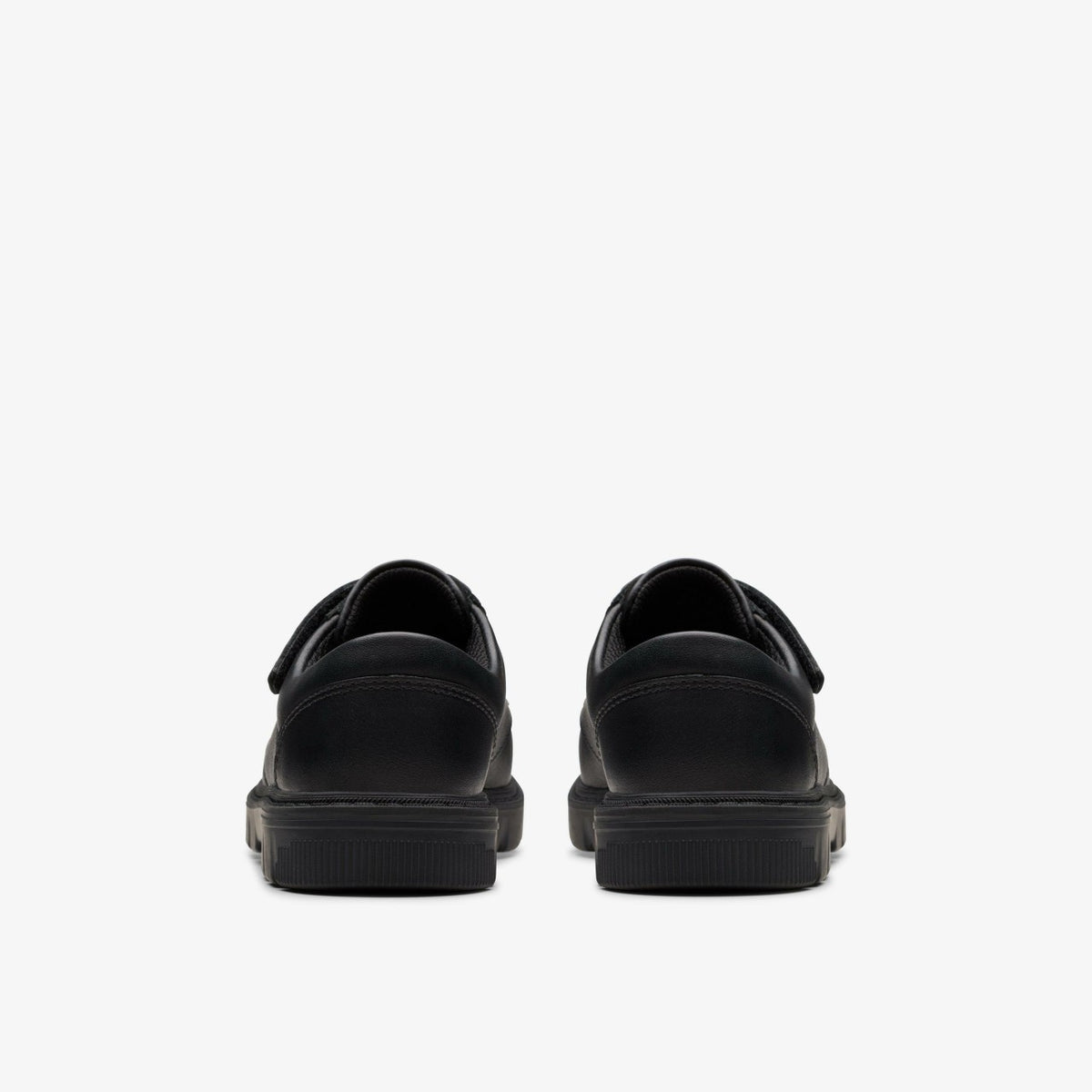 Clarks Kids Lorcam Edge Kid Black Leather