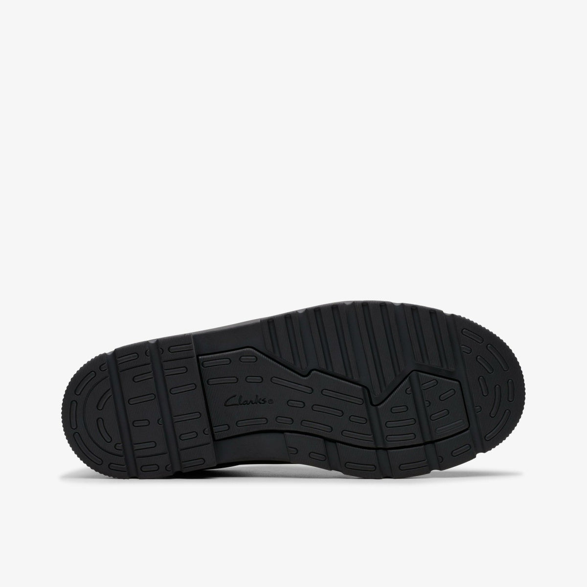 Clarks Kids Lorcam Edge Youth Black Leather