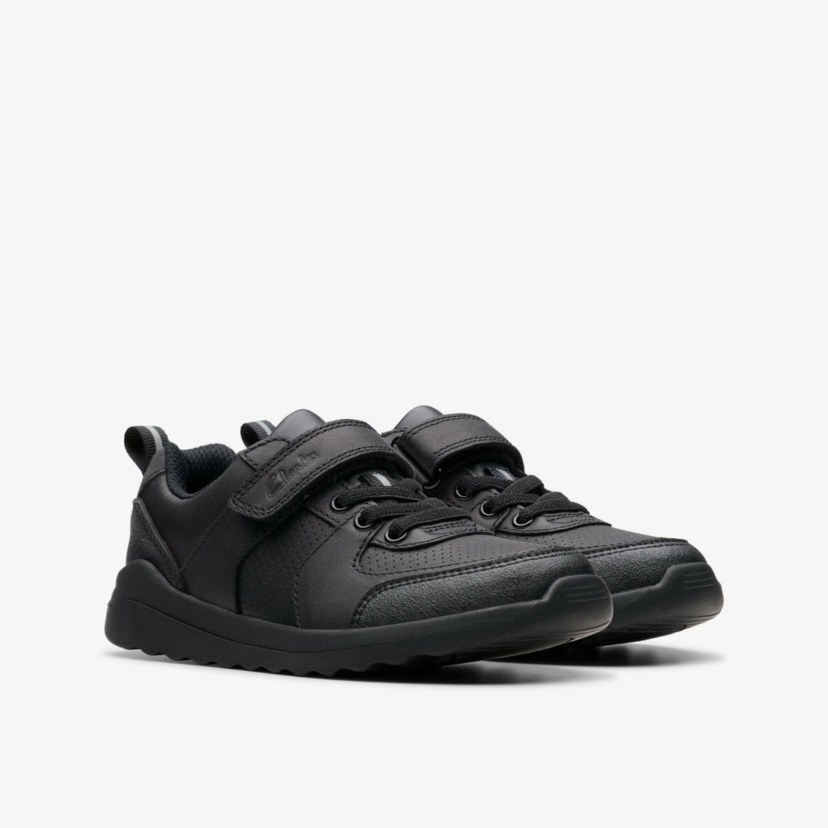 Clarks Kids Daze Bright Kid Black Leather