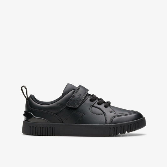 Clarks Kids Oslo Flare Kid Black Leather