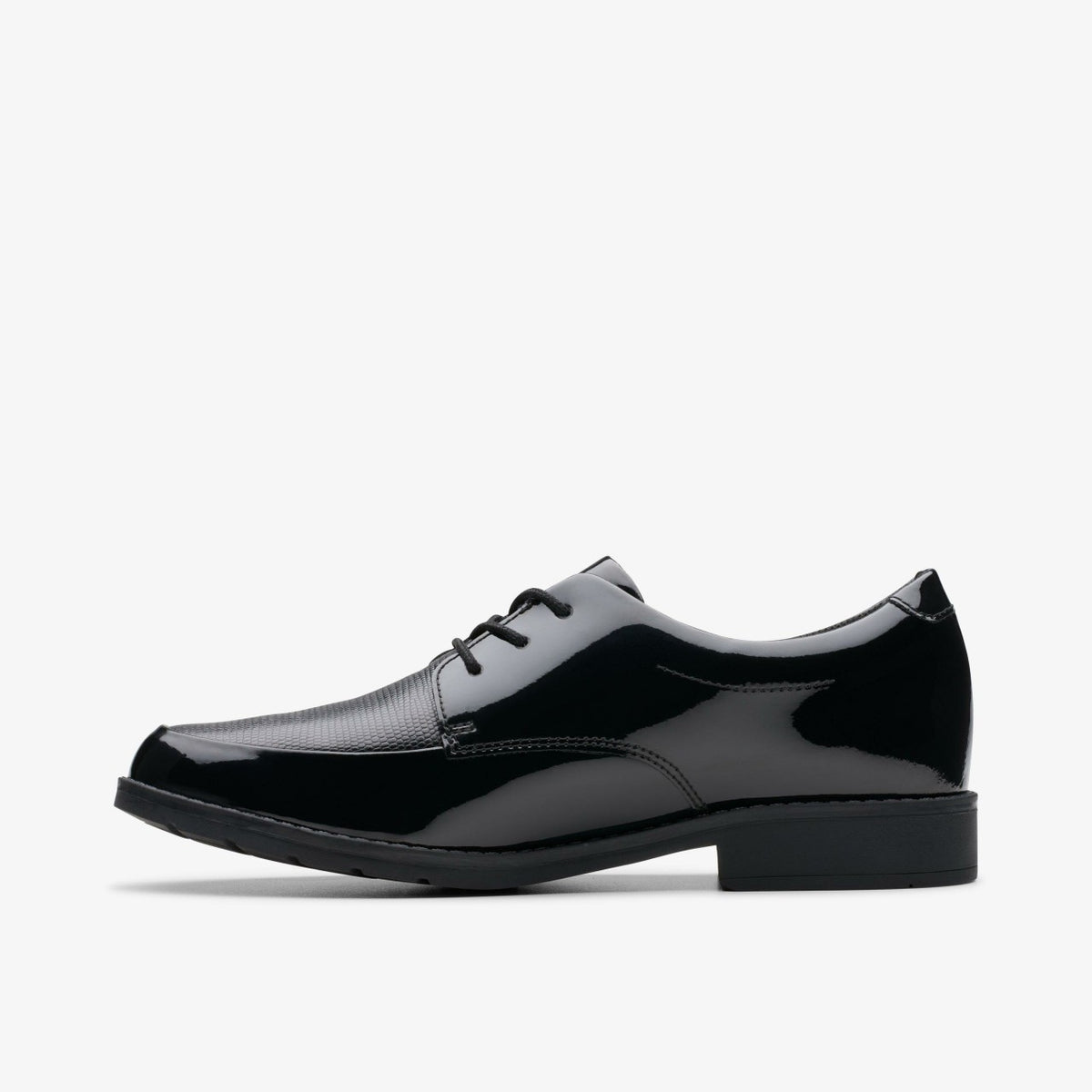 Clarks Kids Aubrie Dress Youth Black Patent