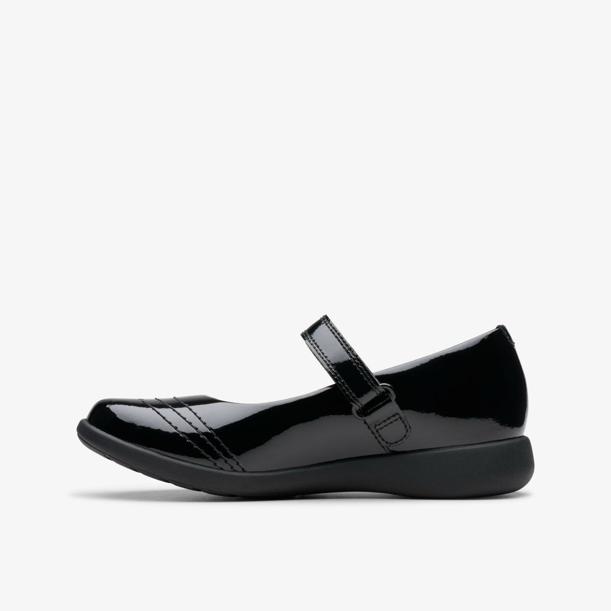 Clarks Kids Etch Gem Kid Black Patent