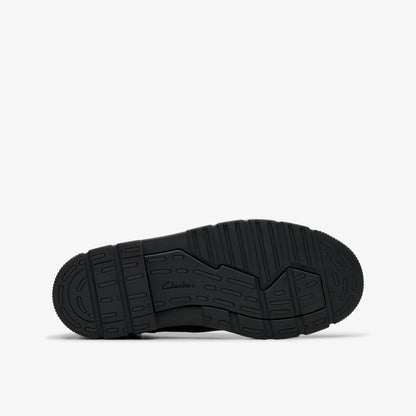 Clarks Kids Lorcam Trail Older Black Leather