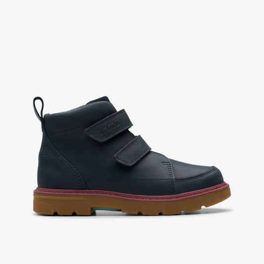 Clarks Kids Lorcam Hi Older Navy