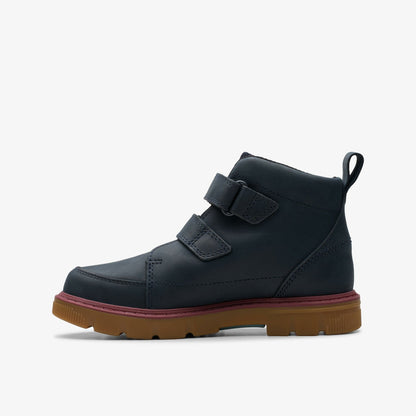 Clarks Kids Lorcam Hi Older Navy