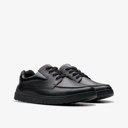 Clarks Kids Keelan Flare Youth Black Leather