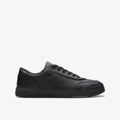 Clarks Kids Urban Solo Older Black Leather