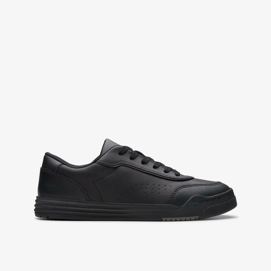 Clarks Kids Urban Solo Older Black Leather