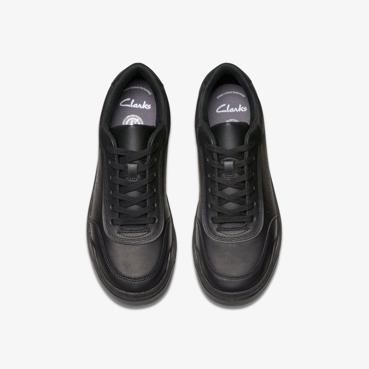 Clarks Kids Urban Solo Older Black Leather