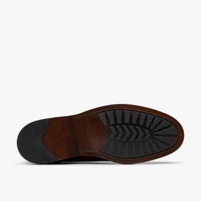 Clarks Men Aldwin Chukka Mid Tan Leather