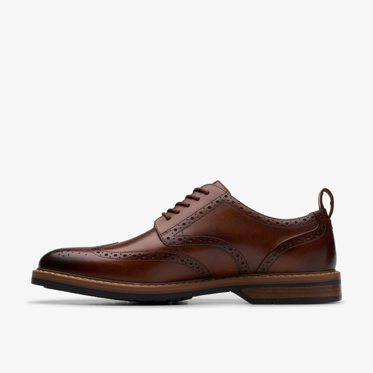 Clarks Men Aldwin Limit Brogue Mid Tan Leather