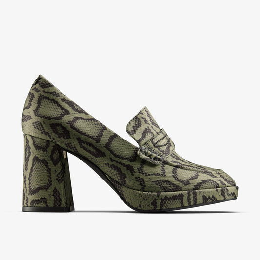 Clarks Women Martine Rose Loafer 2 Green Textile