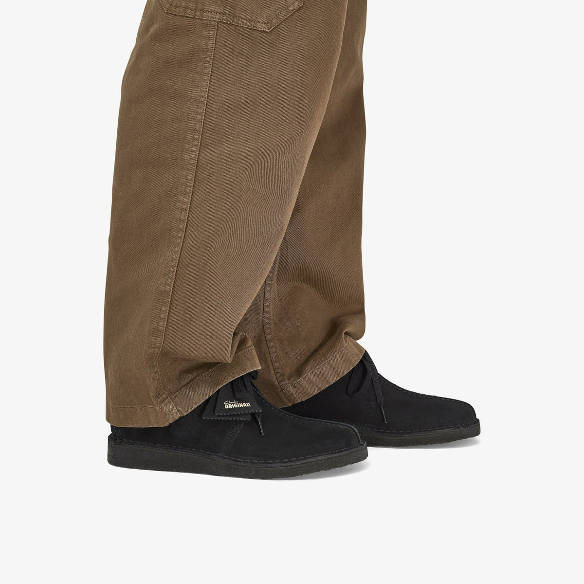 Clarks Men Desert Trek Black Suede