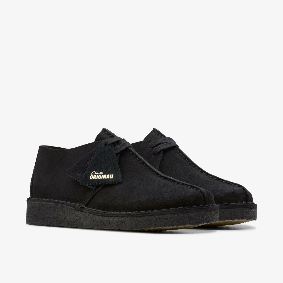 Clarks Men Desert Trek Black Suede
